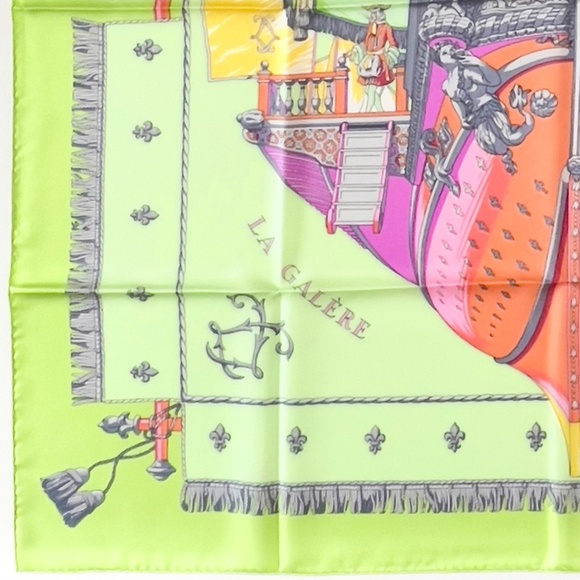 NWOT Hermes Scarf "Vue du Carrosse de la Galère -La Réale" 2 - Picture 7 of 8